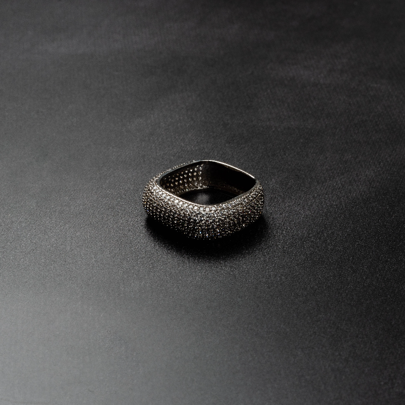 Iced Square Ring