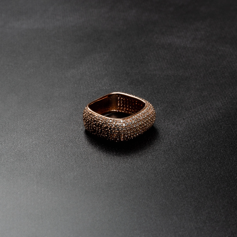 Iced Square Ring