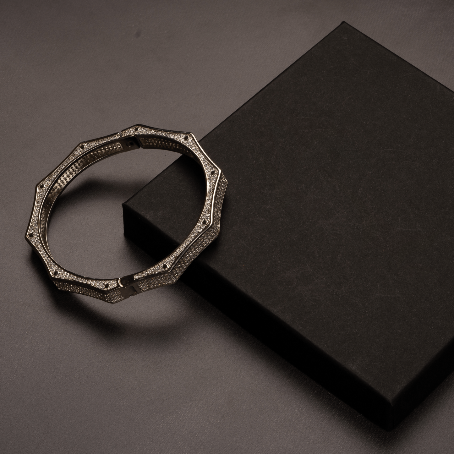 8mm Polygon Bangle Bracelet