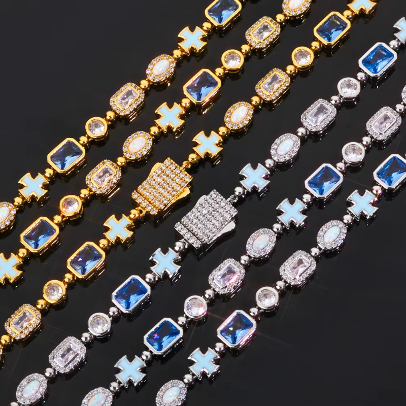 6mm Cross Bracelet