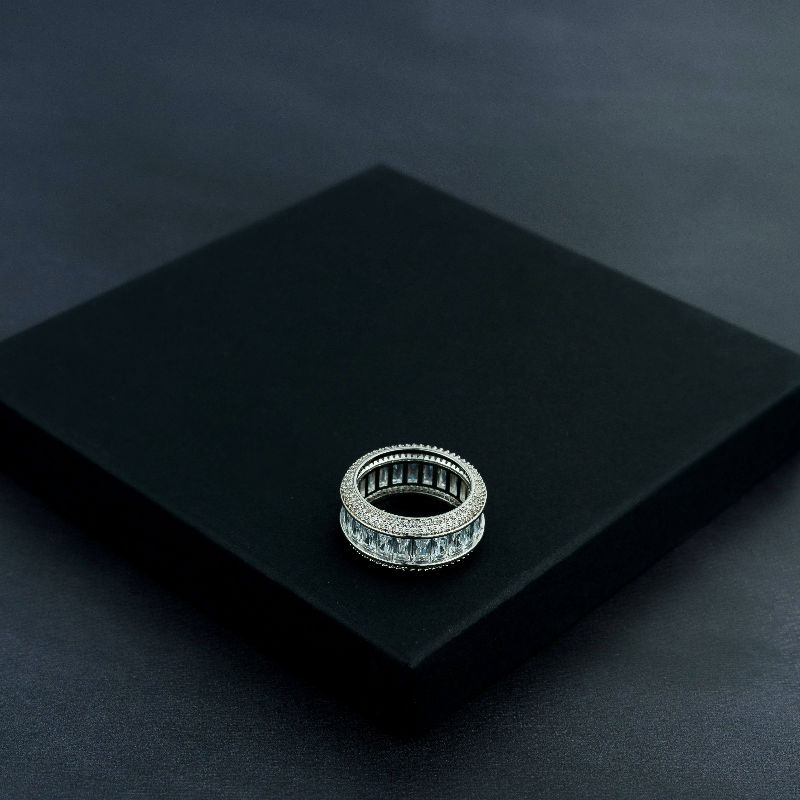 Iced Baguette Ring