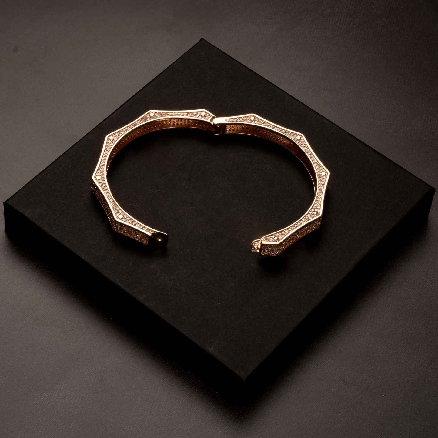 8mm Polygon Bangle Bracelet