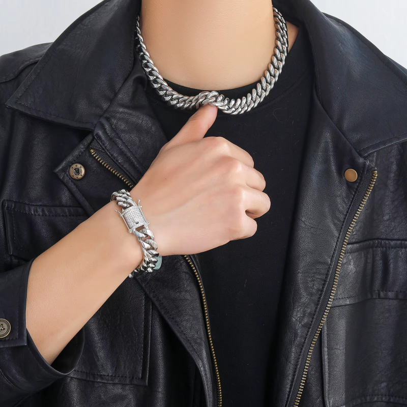 6-16mm 14K Cuban chain