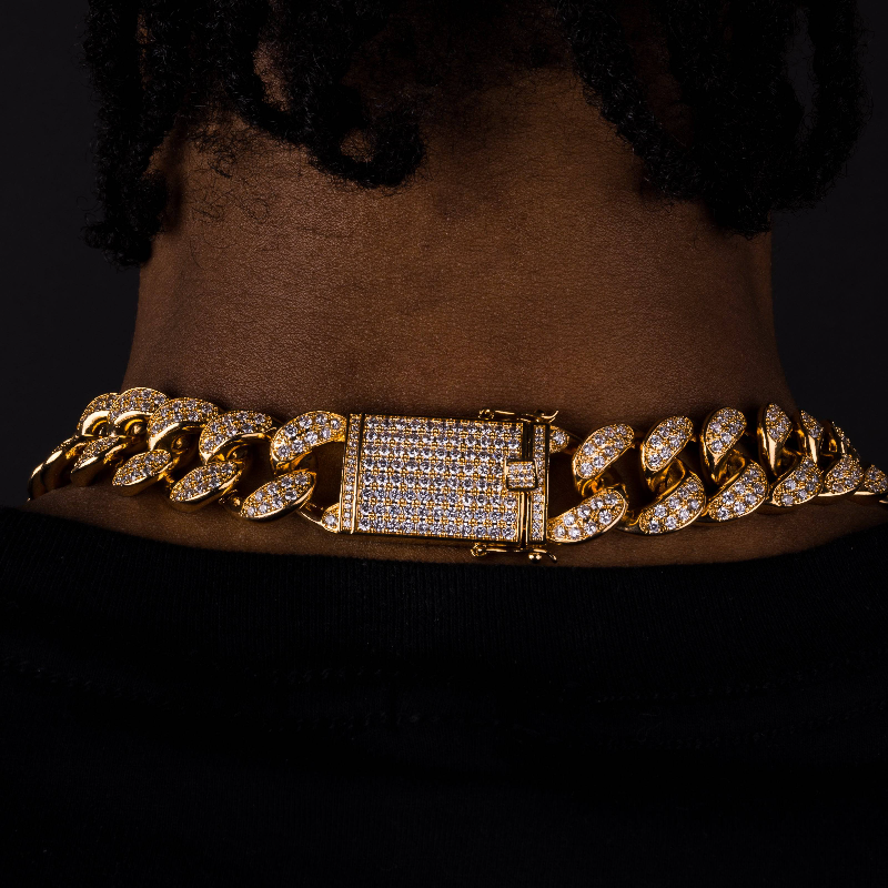 20mm Premium Iced Cuban Chain