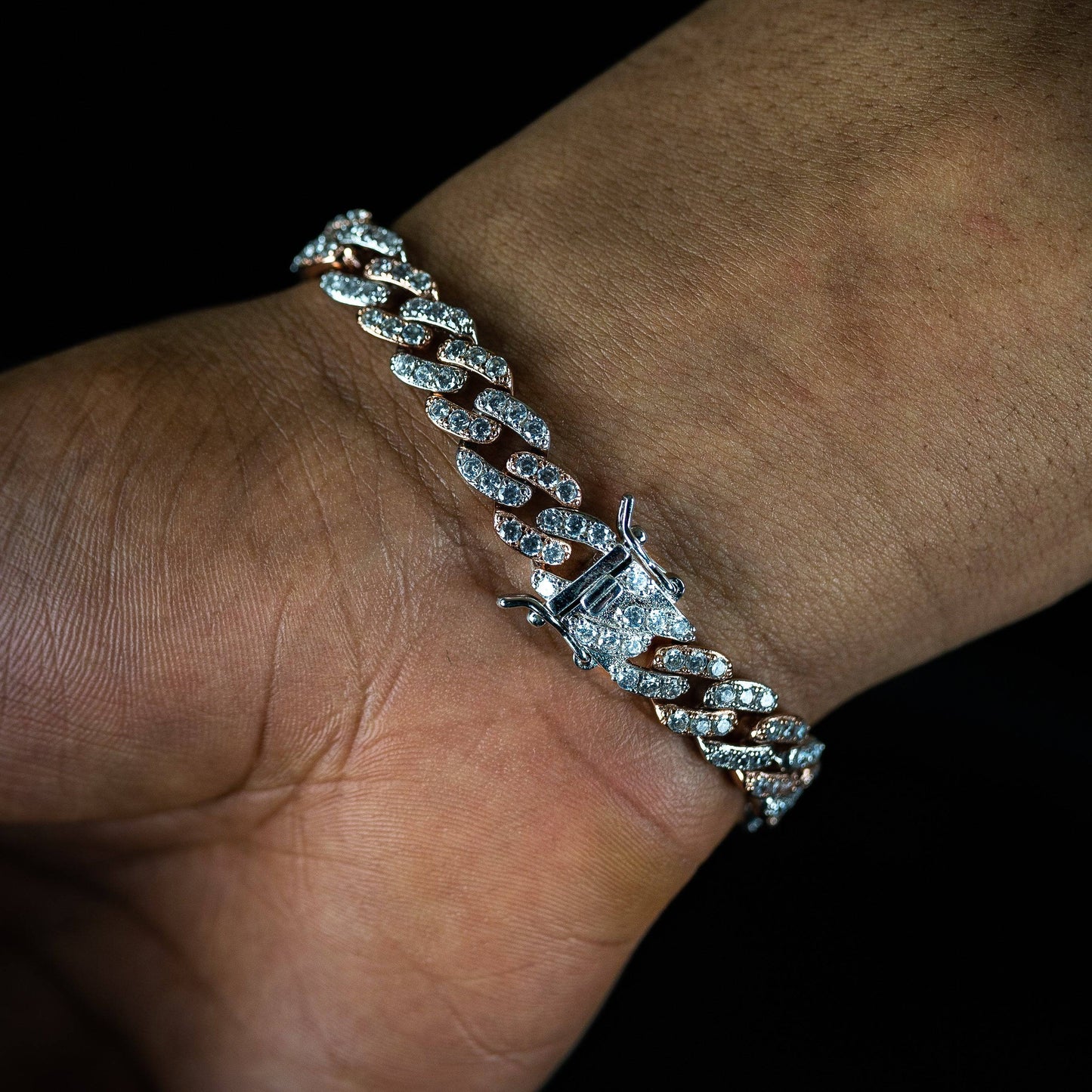 9mm Rose Gold Prong Bracelet