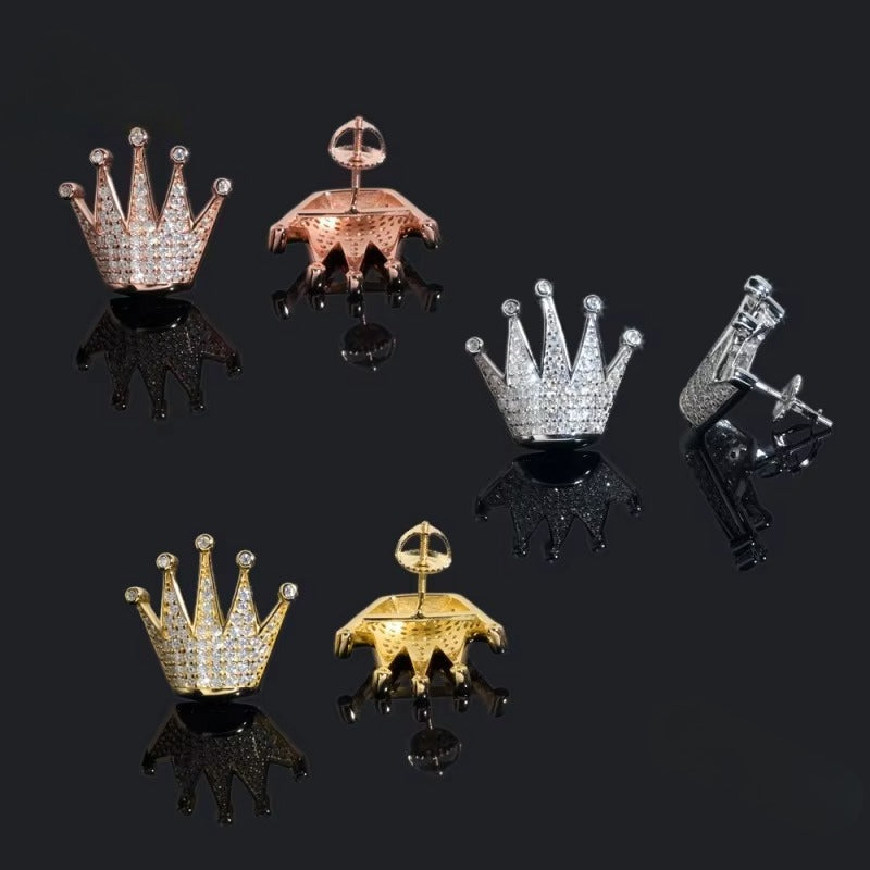 ICERIME Fashion Icy Moissanite Diamond Earrings