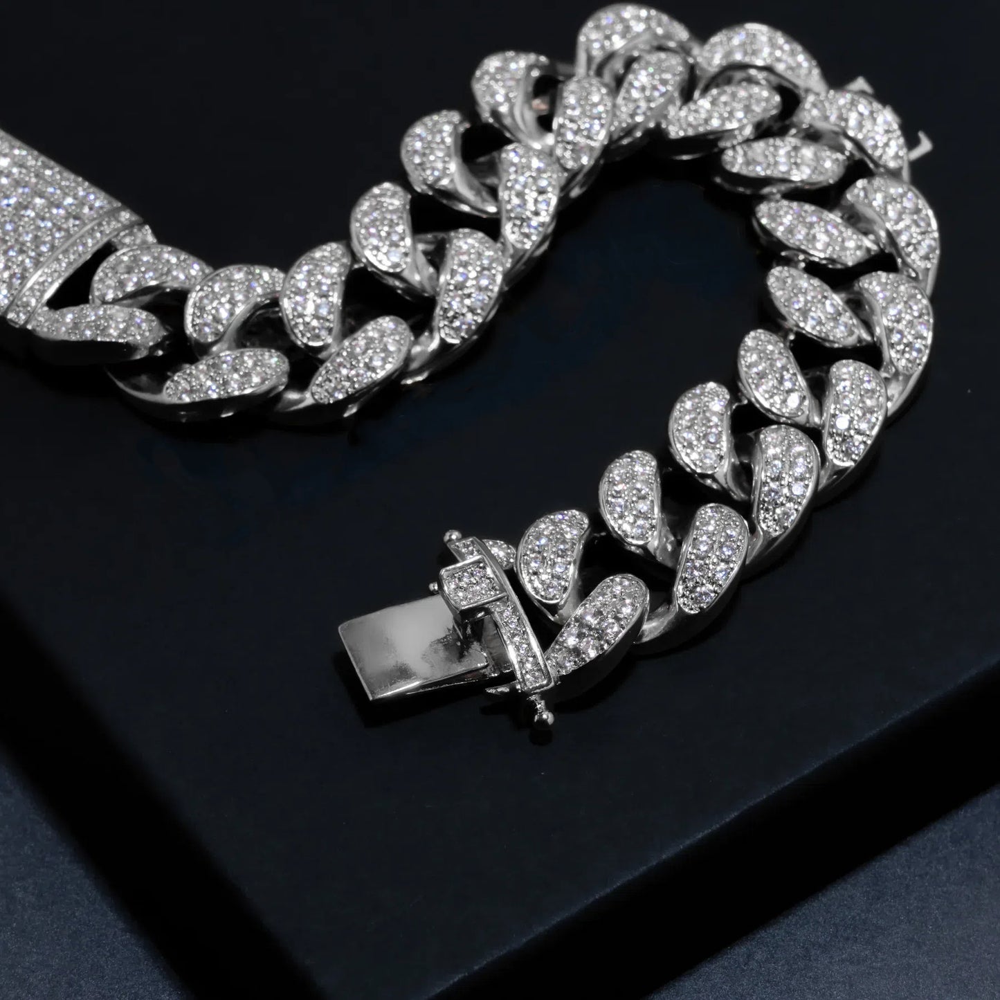 20mm Cuban Chain & Cuban Bracelet Bundle - Gold/White Gold
