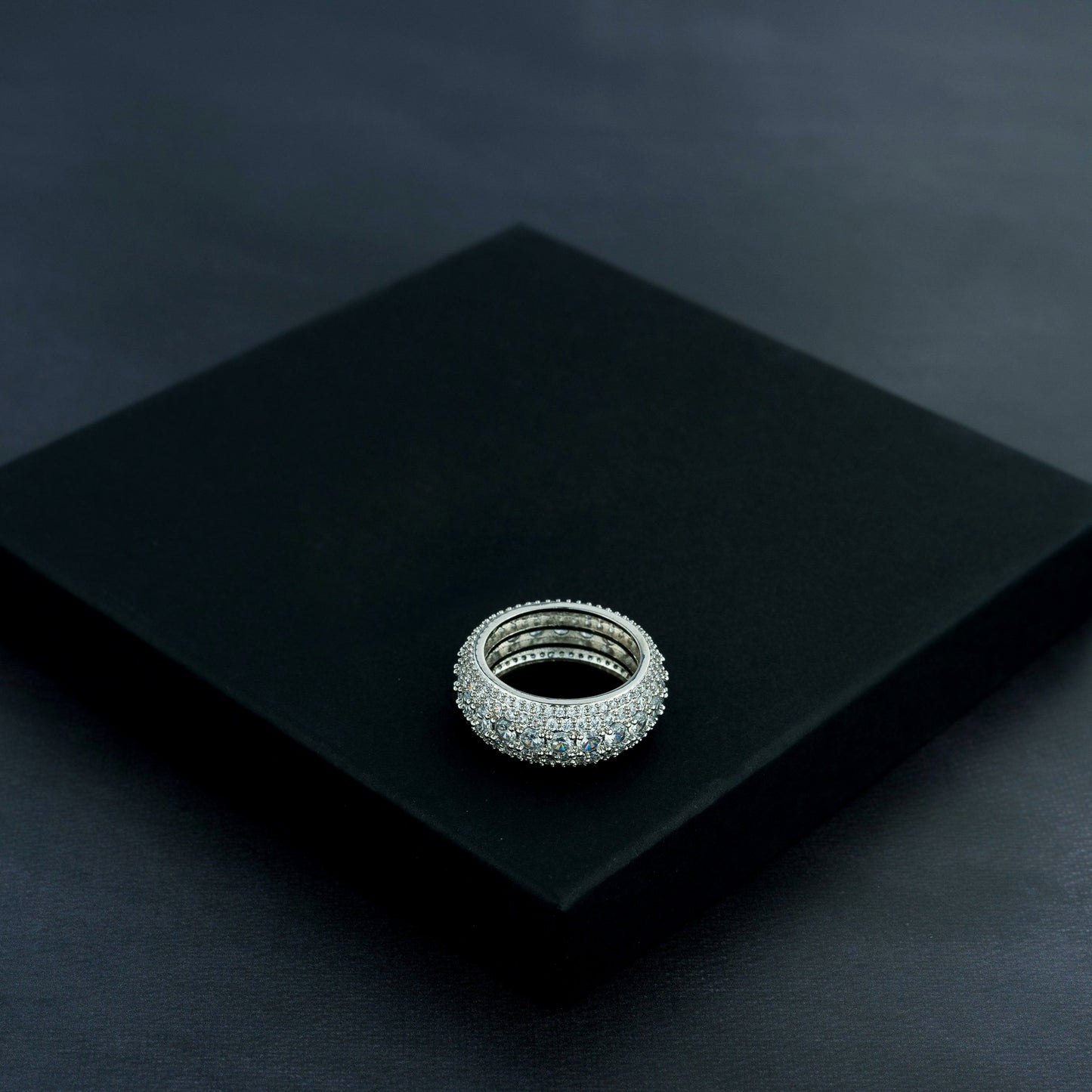 ICERIME 5 Row Solitaire Ring