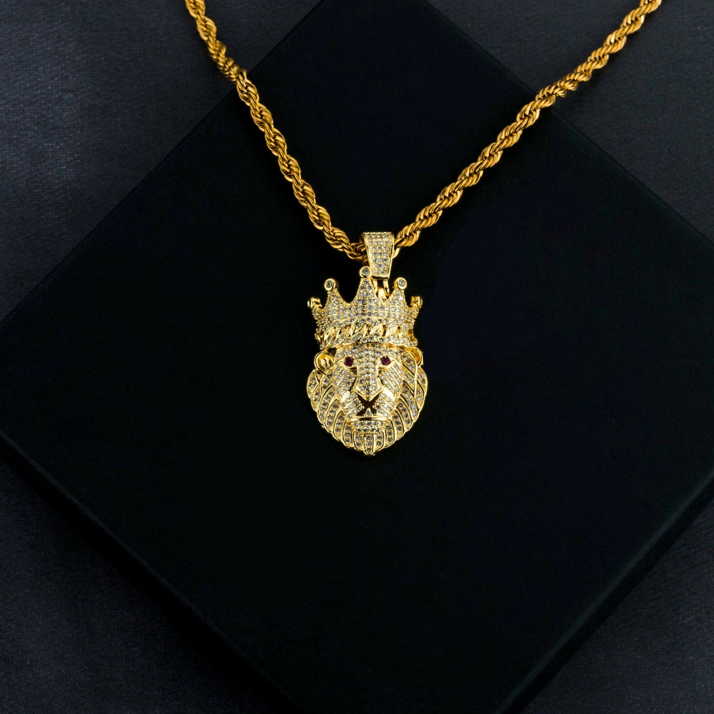 Iced Lion Pendant