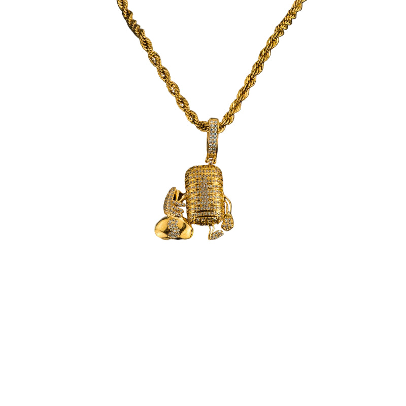 Mic Stacks Pendant