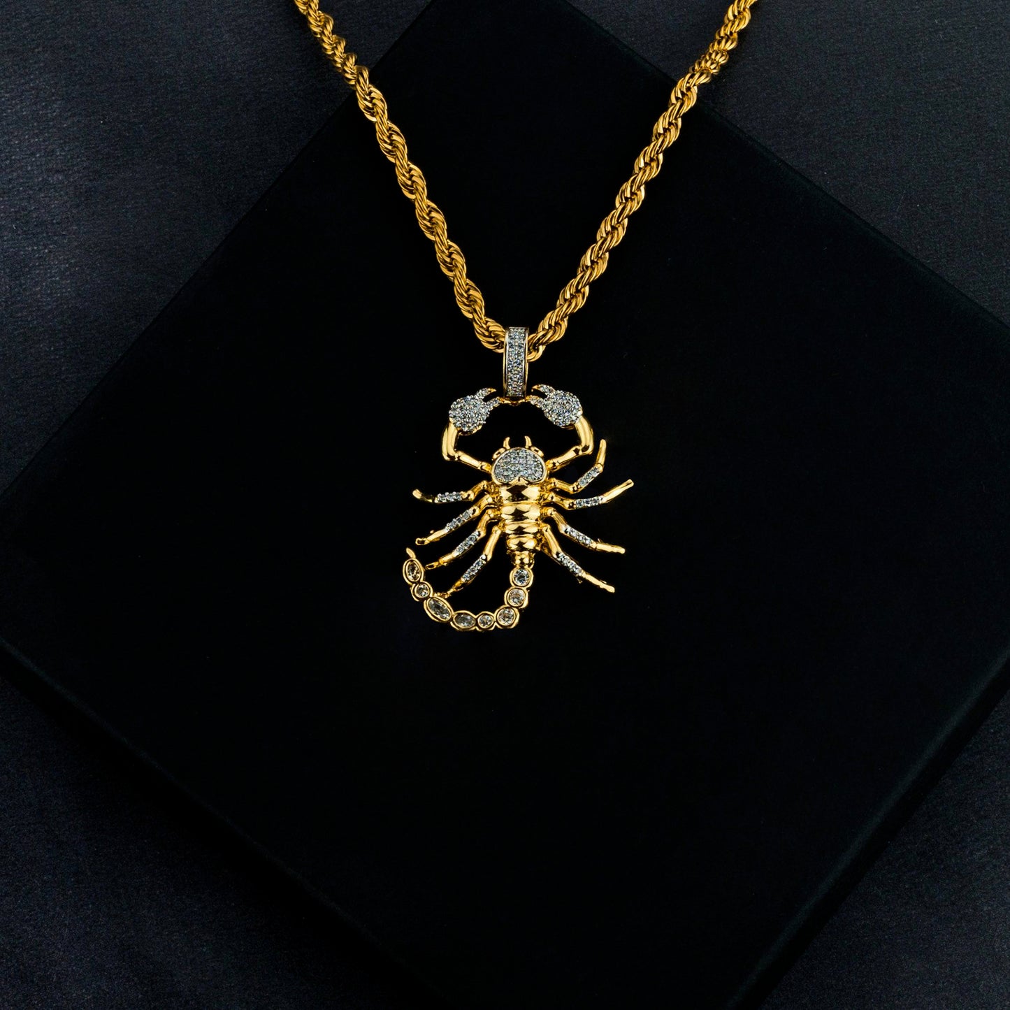 Iced Scorpion Pendant