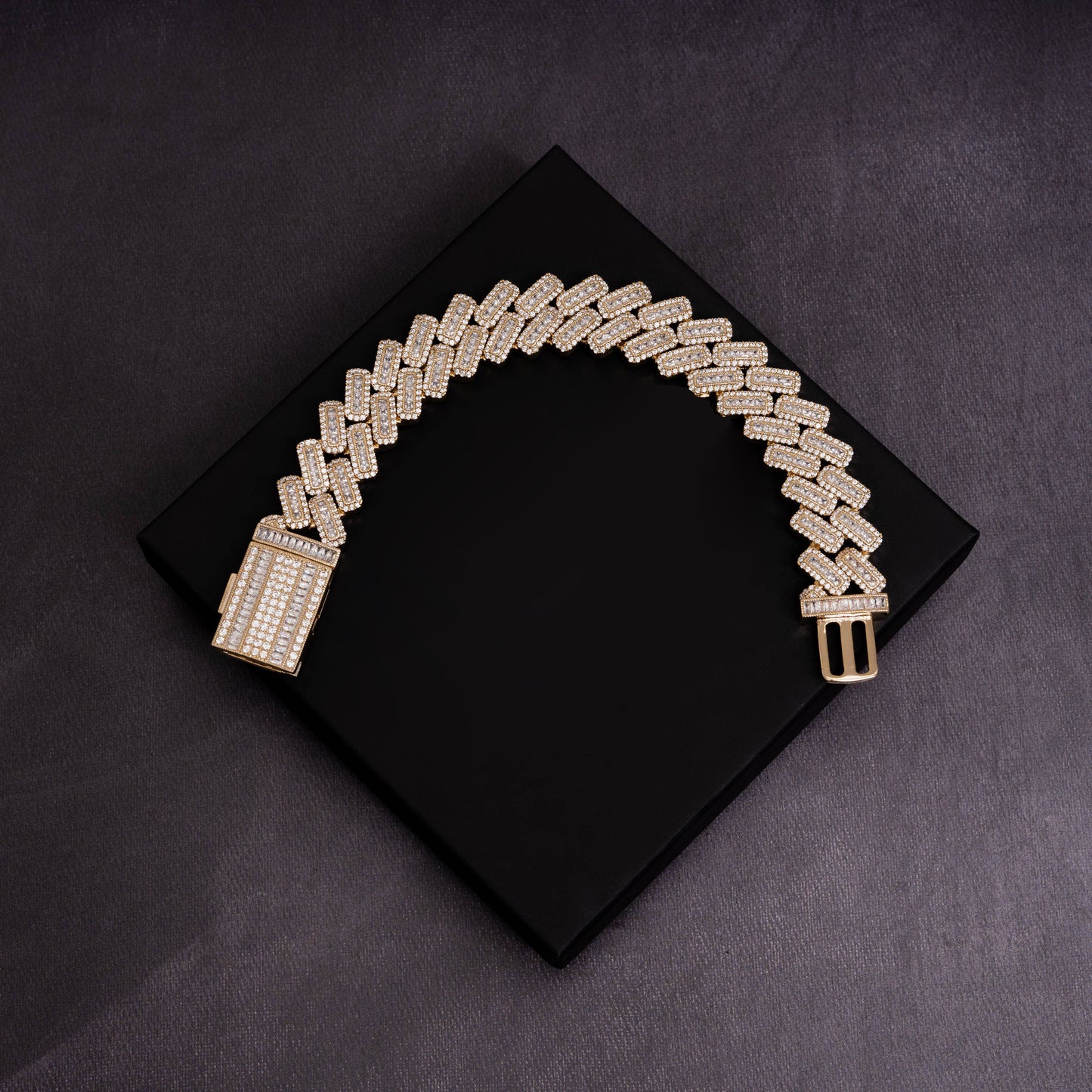 20mm Baguette Cuban Bracelet