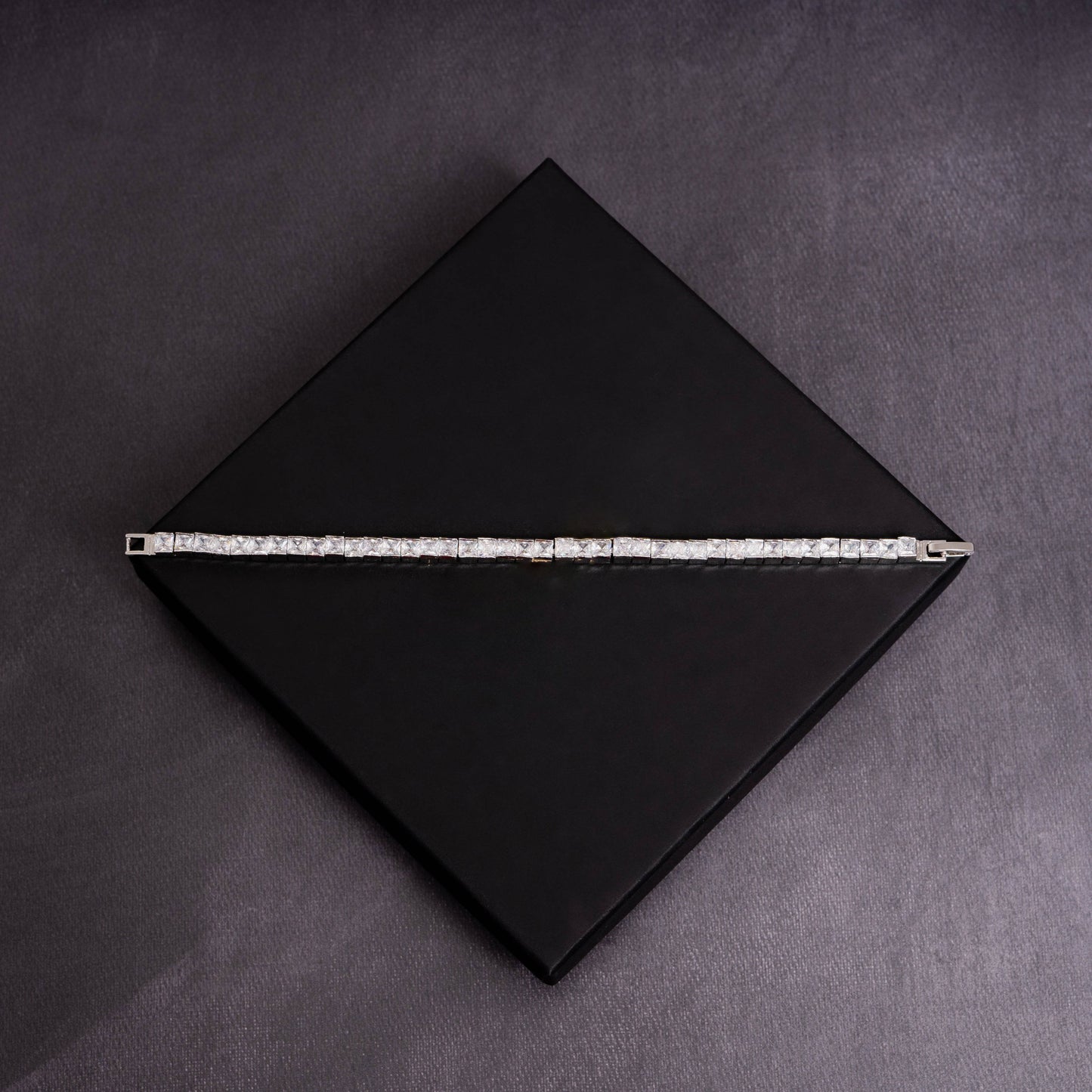 5mm Square Cut Tennis Bracelet