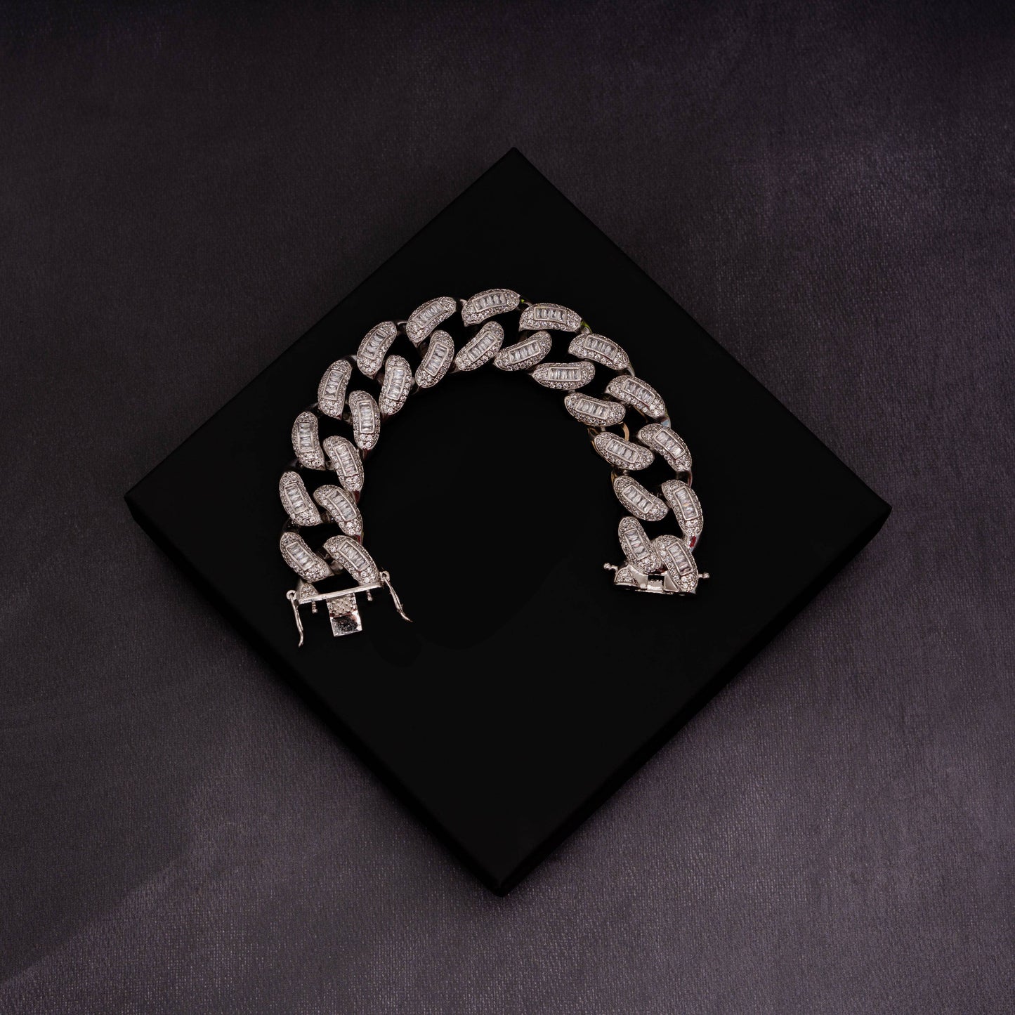 22mm Baguette Cuban Bracelet