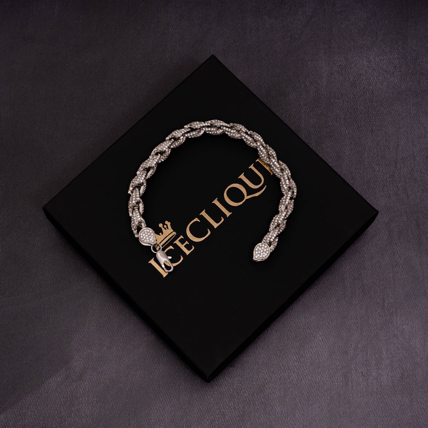 9mm Iced Rope Bracelet