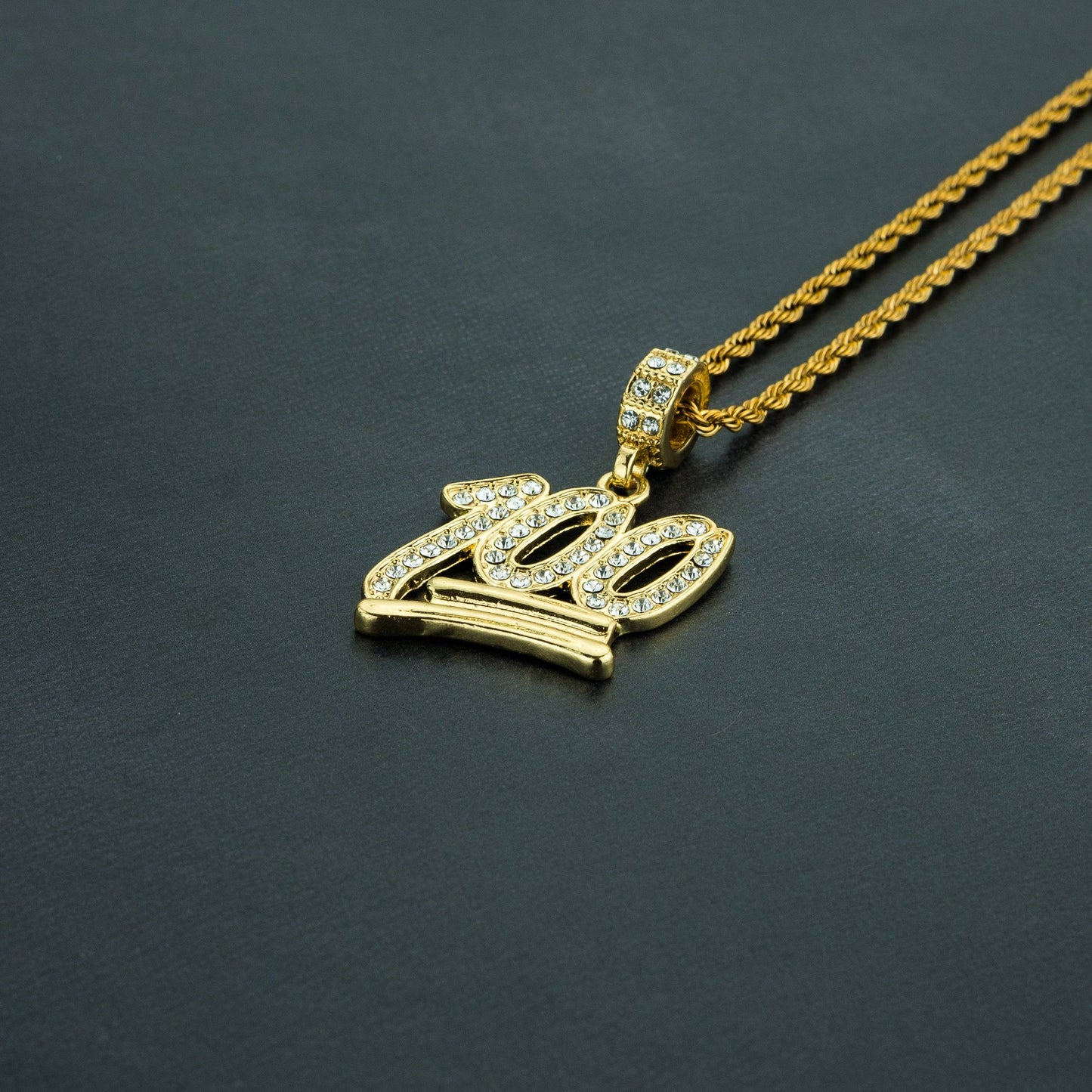 100 Pendant w/ Free Rope Chain