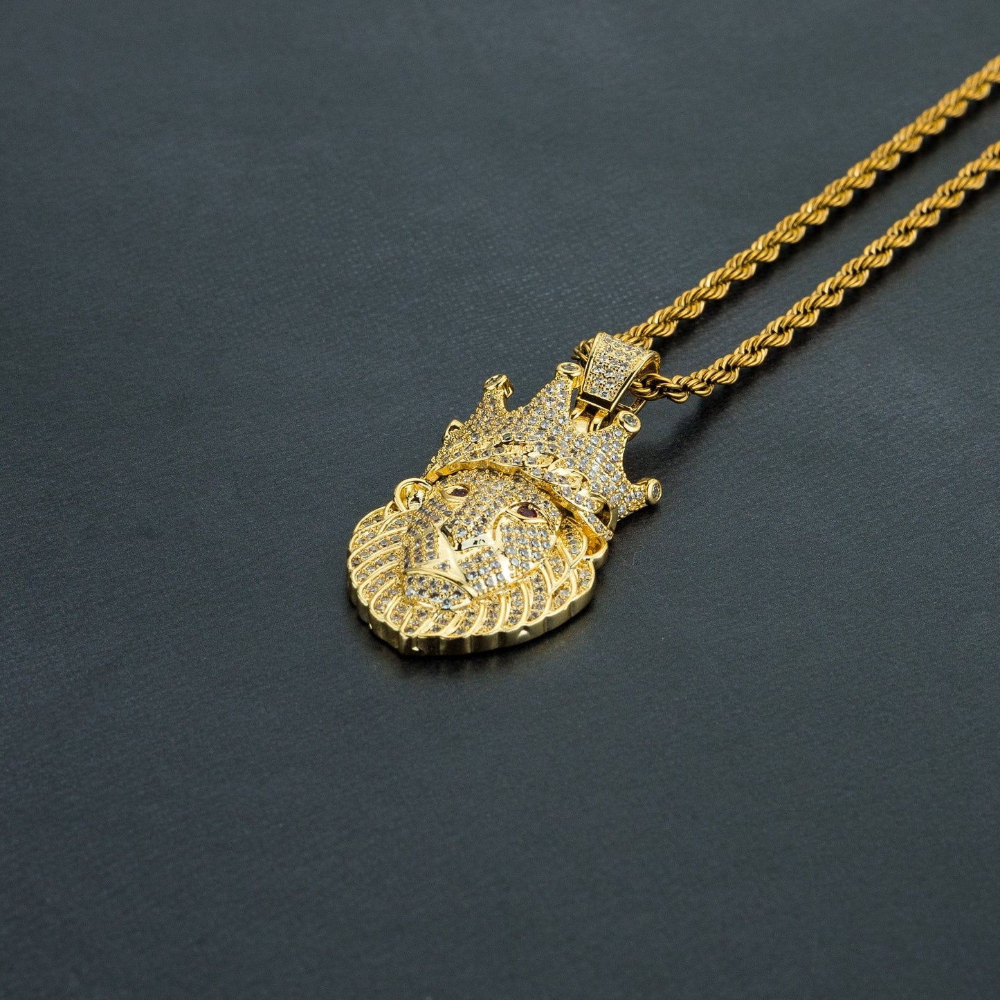 Iced Lion Pendant