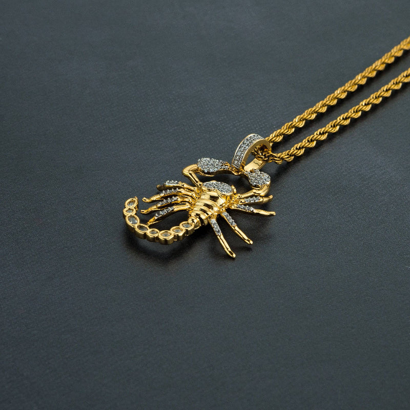 Iced Scorpion Pendant