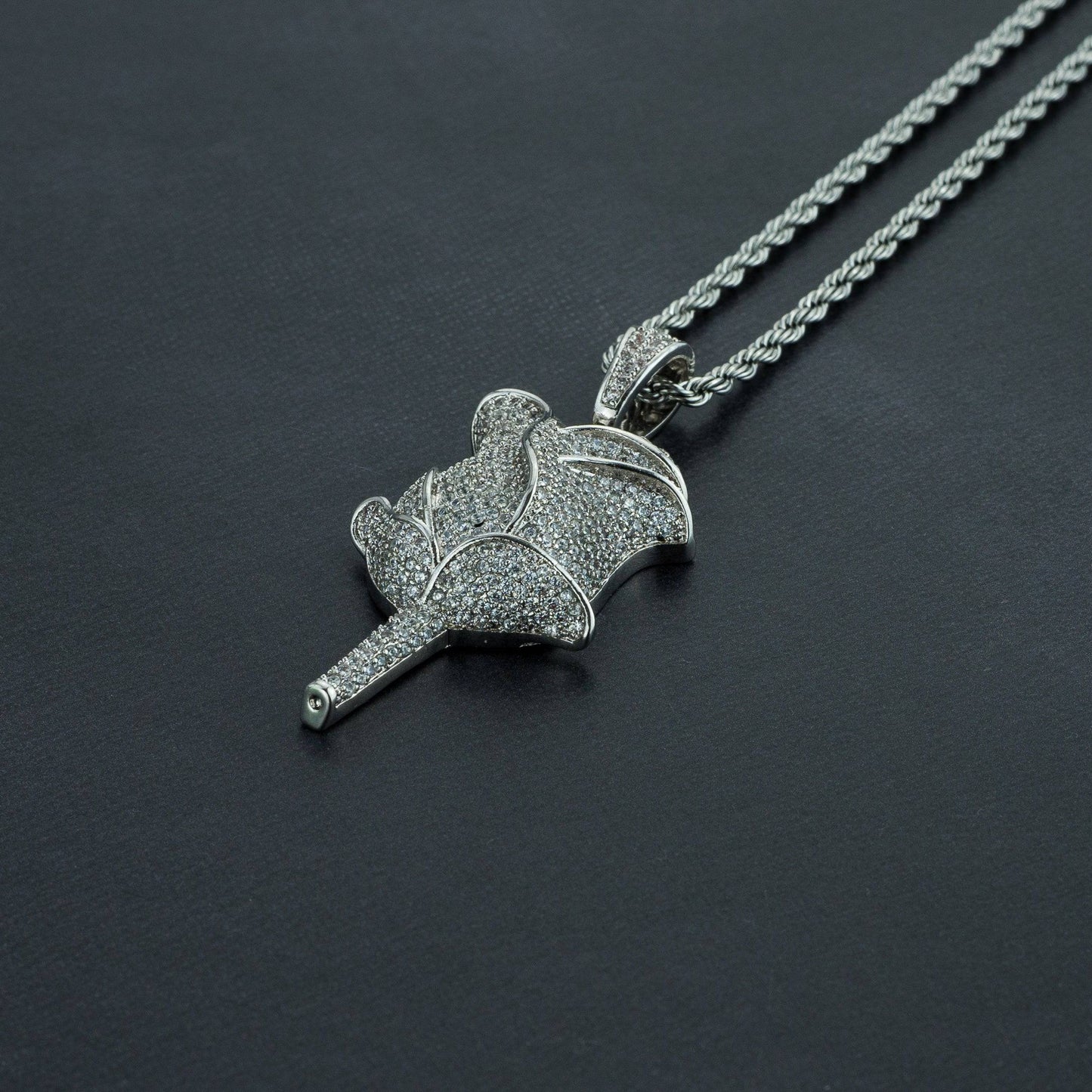 Winter Rose Pendant