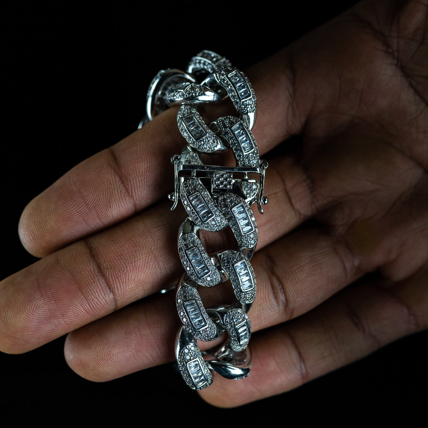 22mm Baguette Cuban Bracelet