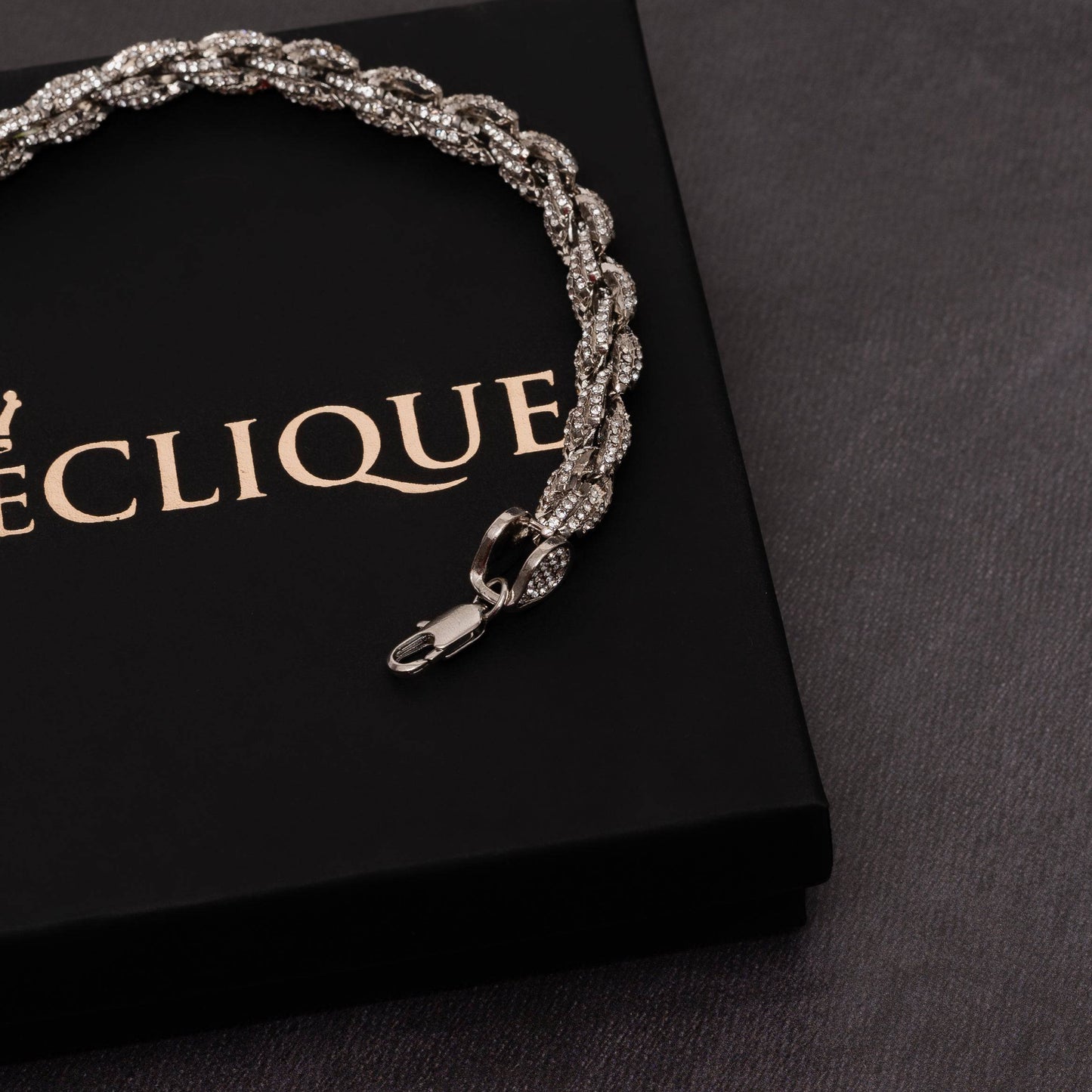 9mm Iced Rope Bracelet