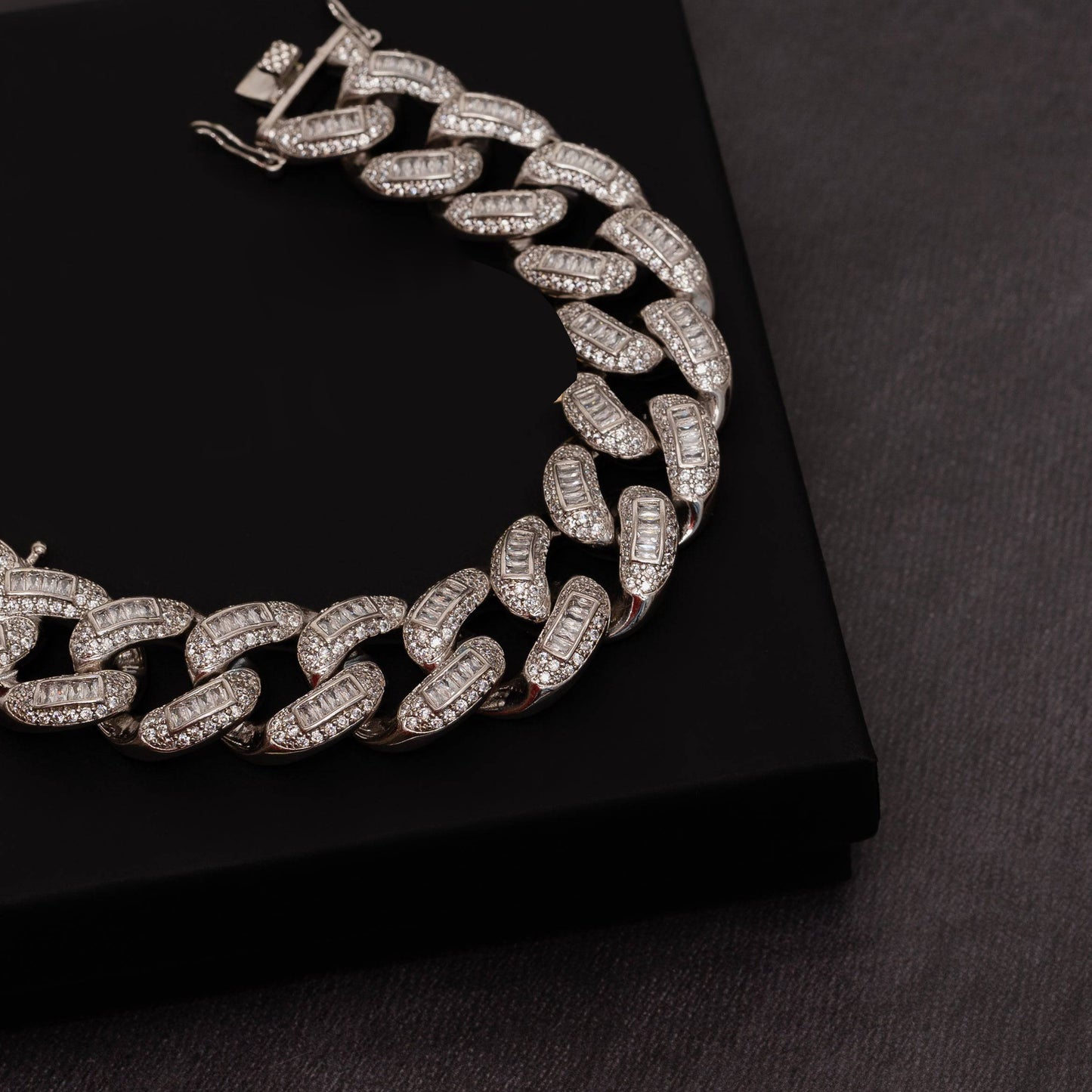 22mm Baguette Cuban Bracelet