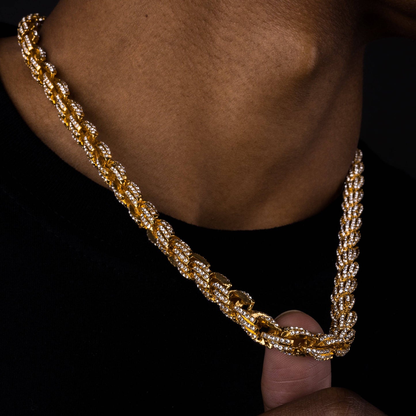 9mm Iced Rope Chain