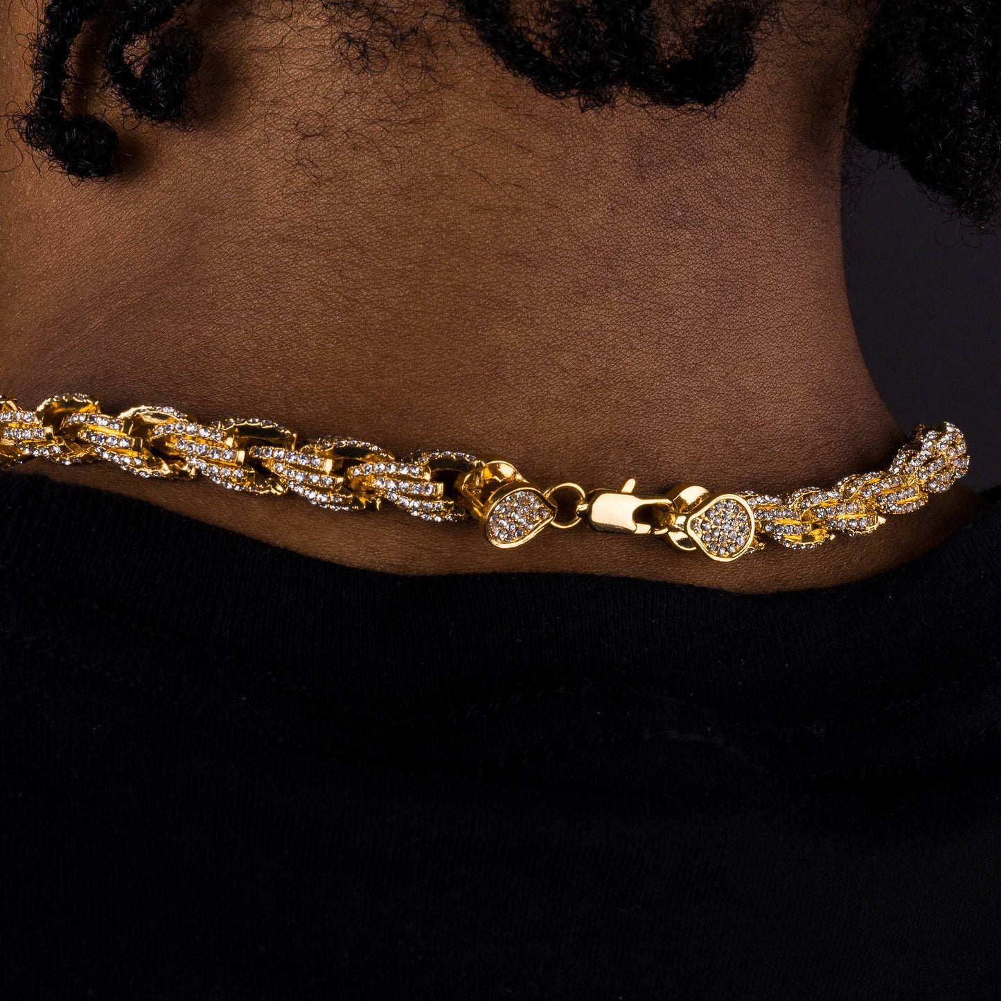 9mm Iced Rope Chain