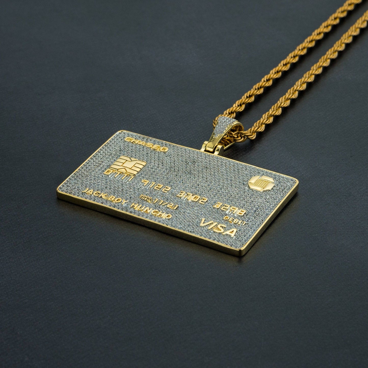 Iced Credit Card Pendant