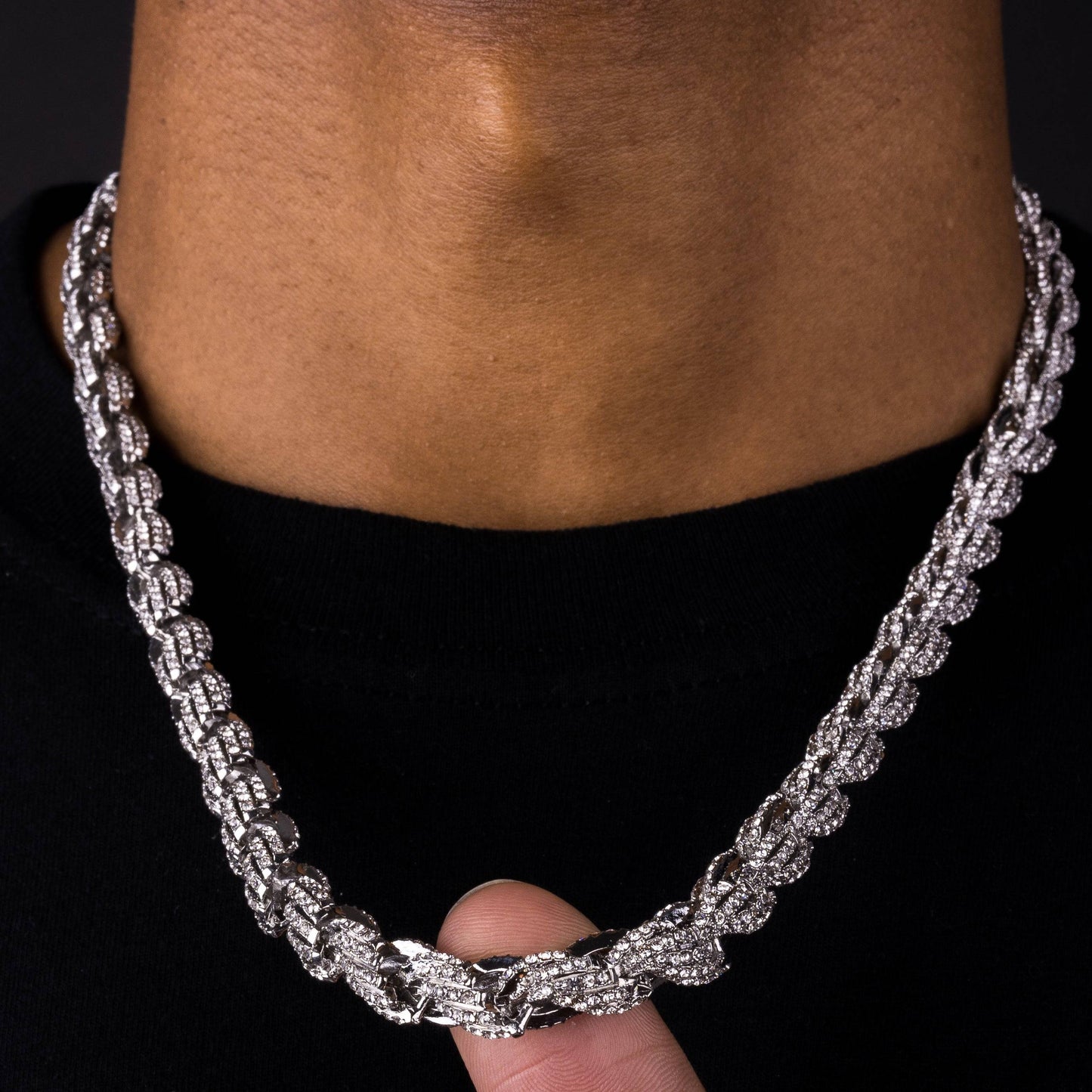 9mm Iced Rope Chain