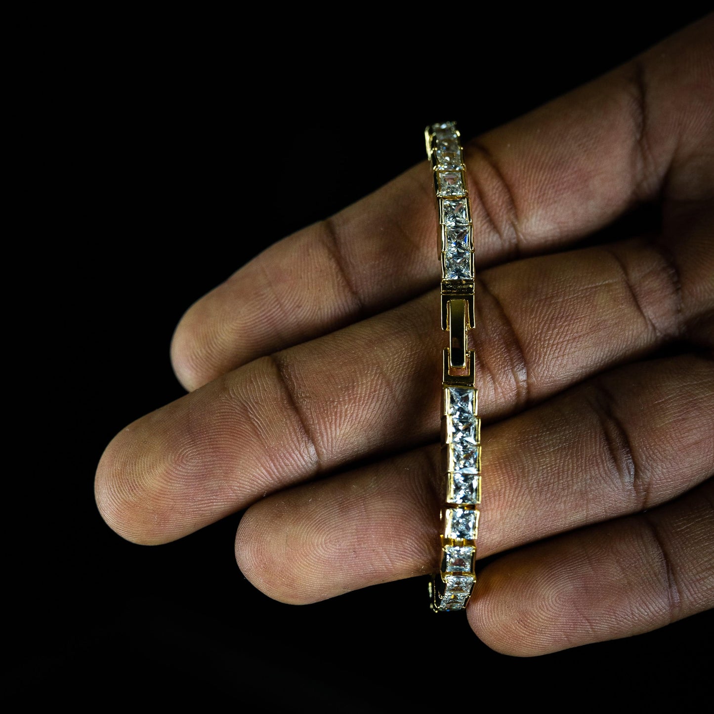 5mm Square Cut Tennis Bracelet