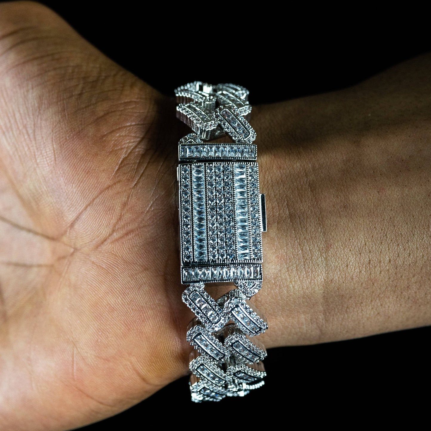 20mm Baguette Cuban Bracelet