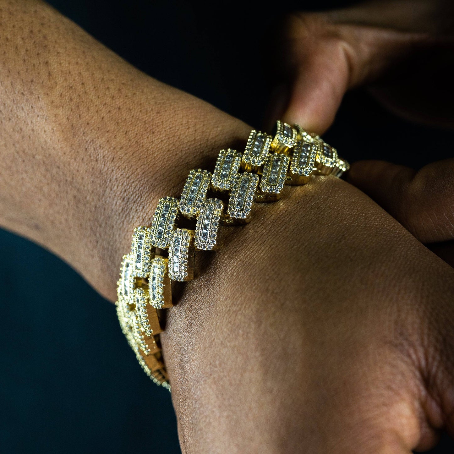 20mm Baguette Cuban Bracelet