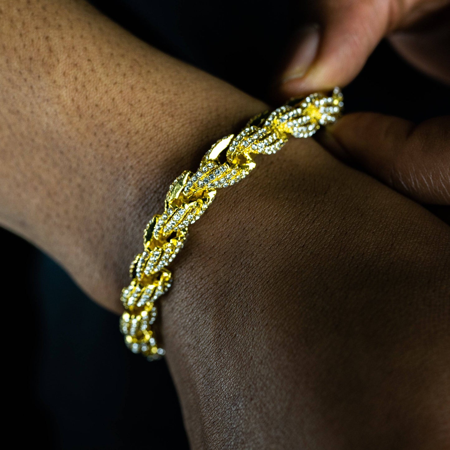 9mm Iced Rope Bracelet