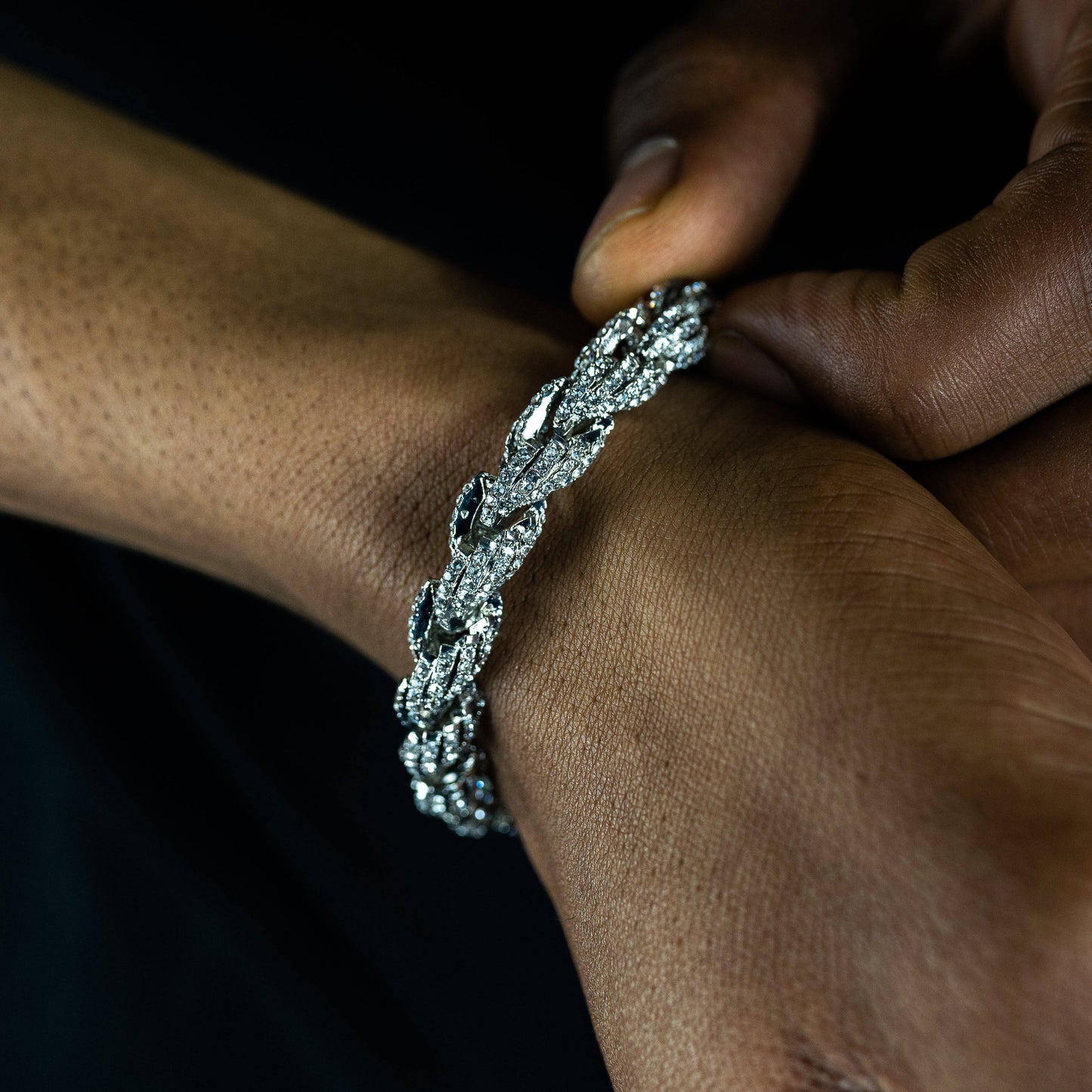 9mm Iced Rope Bracelet