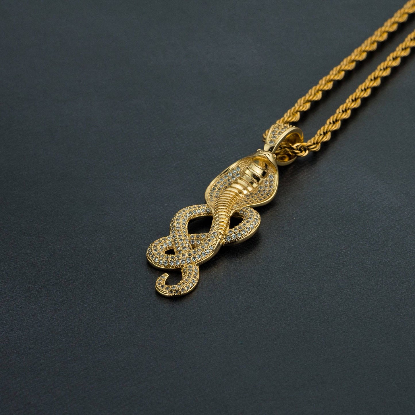 Iced Cobra Pendant