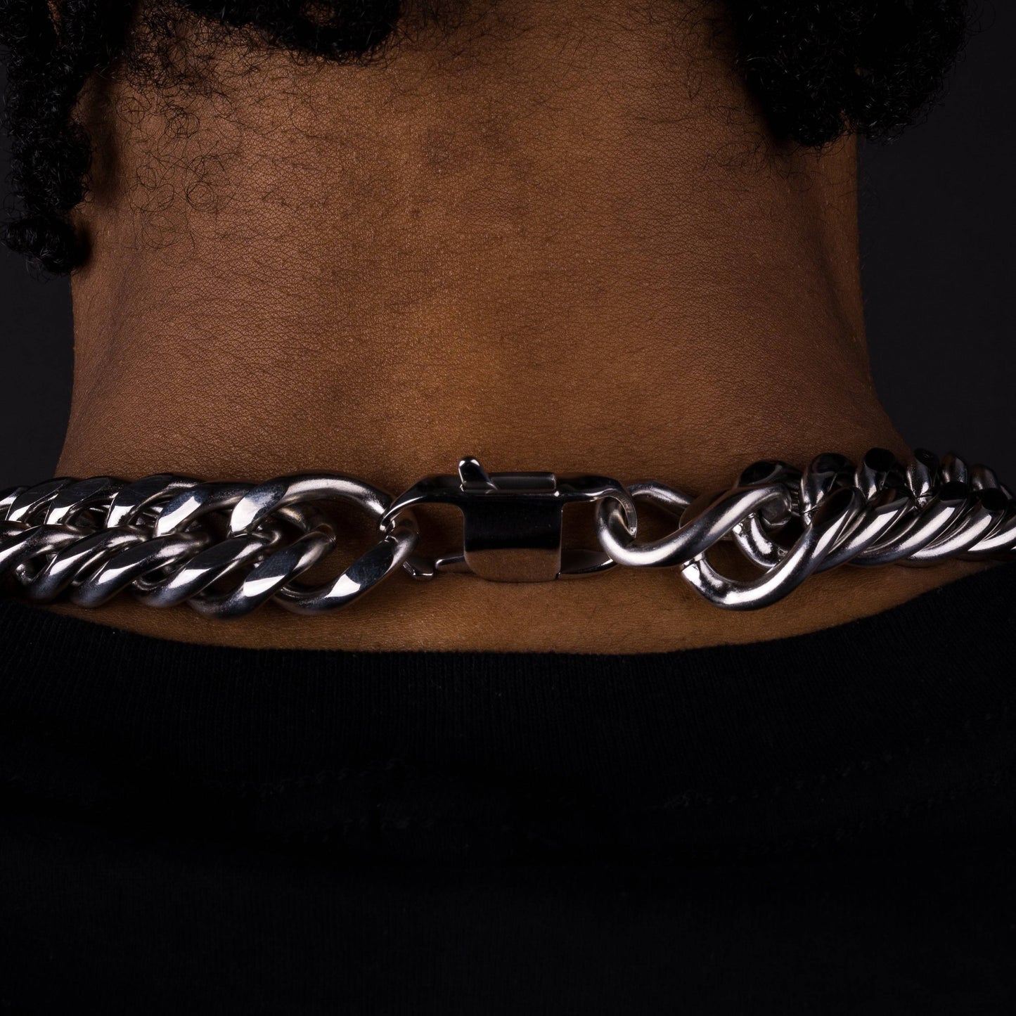 X Adjustable White Gold 22mm Cuban Chain