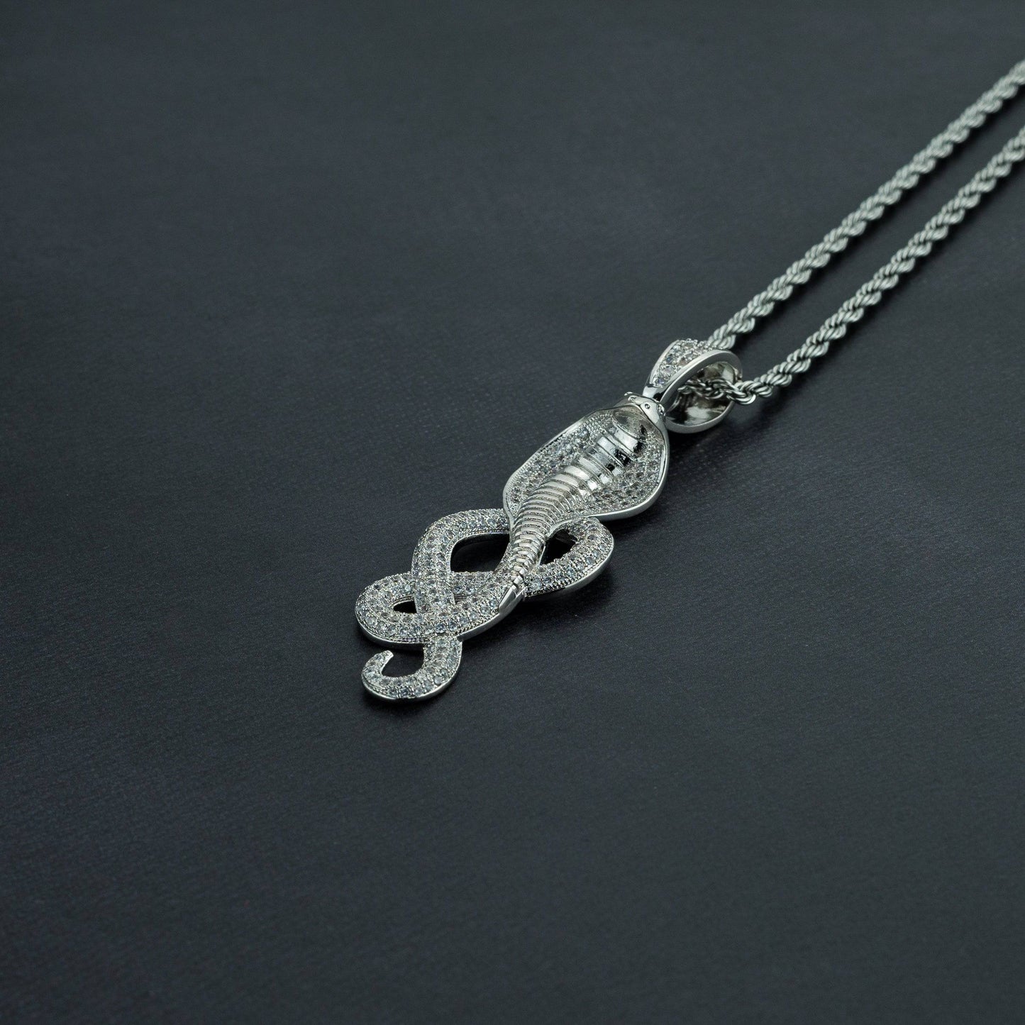 Iced Cobra Pendant