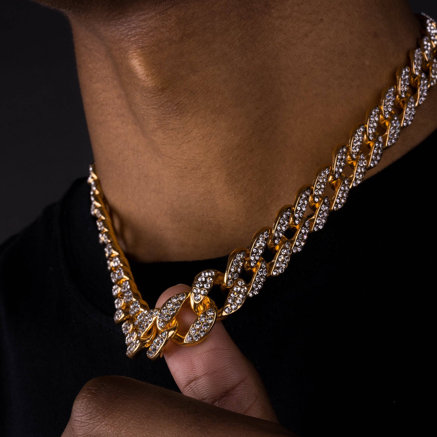 15mm Iced Cuban Chain