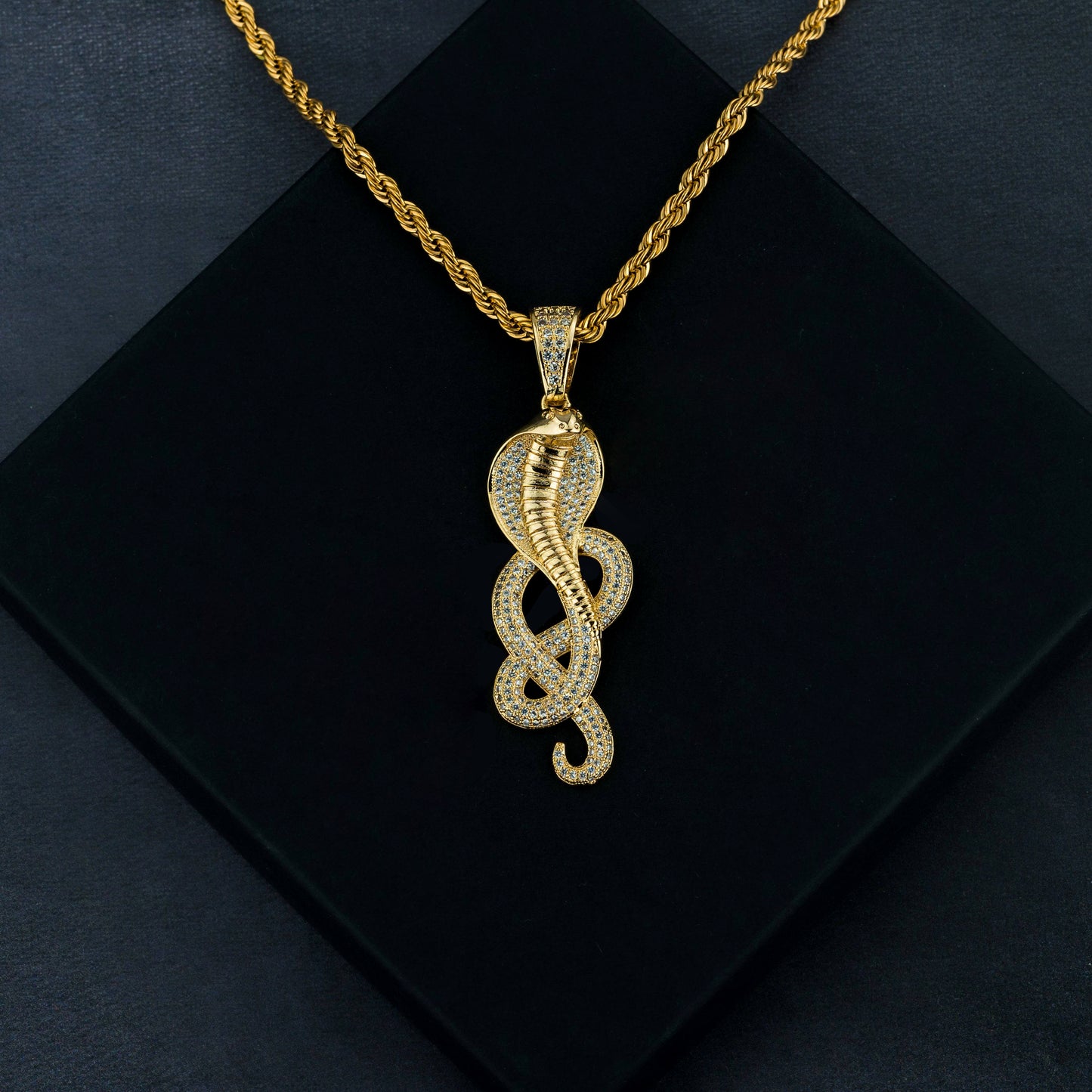 Iced Cobra Pendant