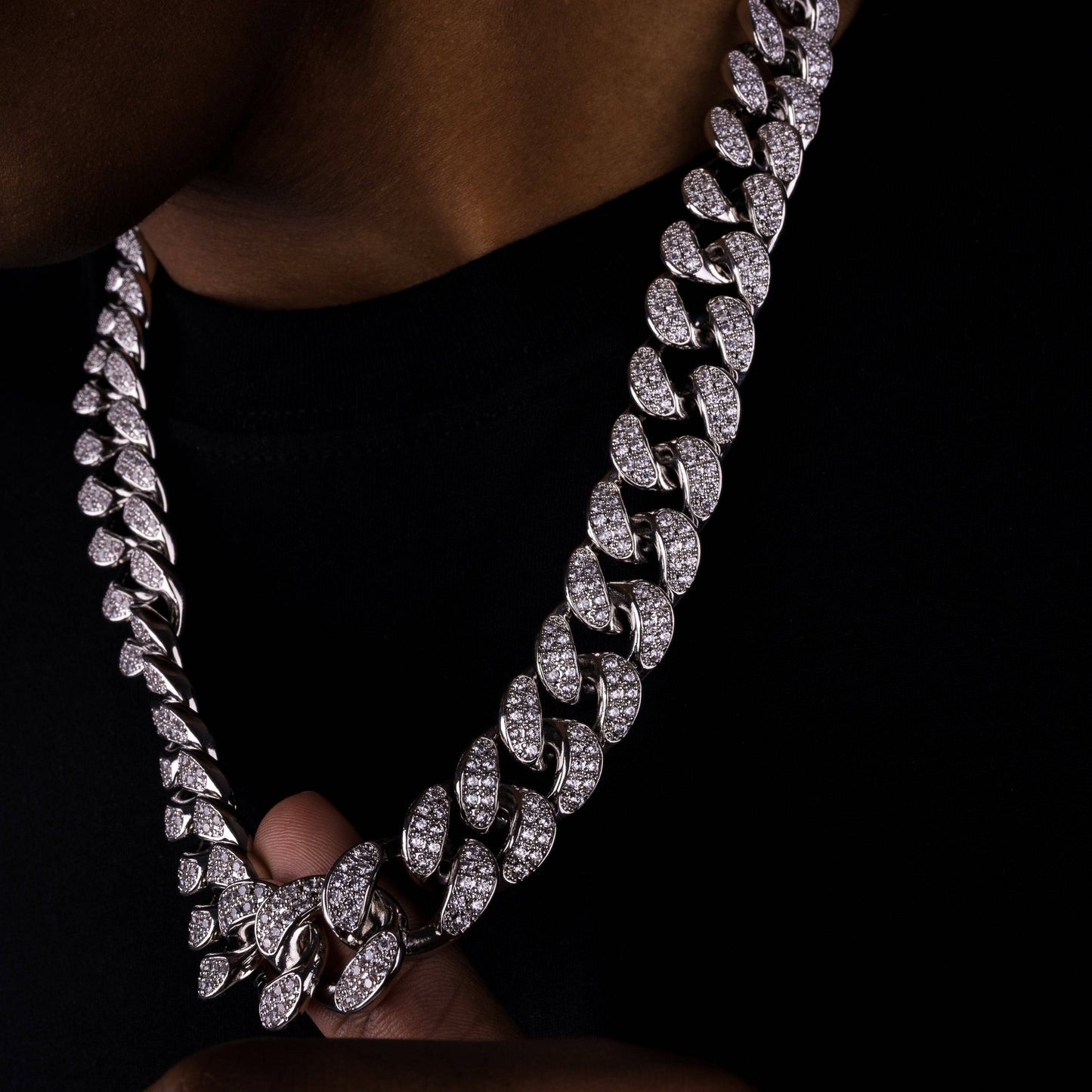 20mm Premium Iced Cuban Chain