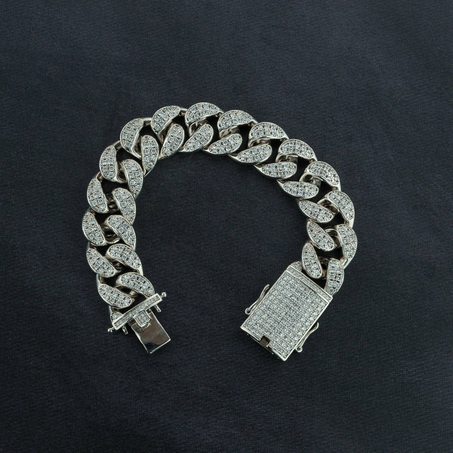 Premium 20mm Cuban Chain, Cuban Bracelet & Watch Bundle