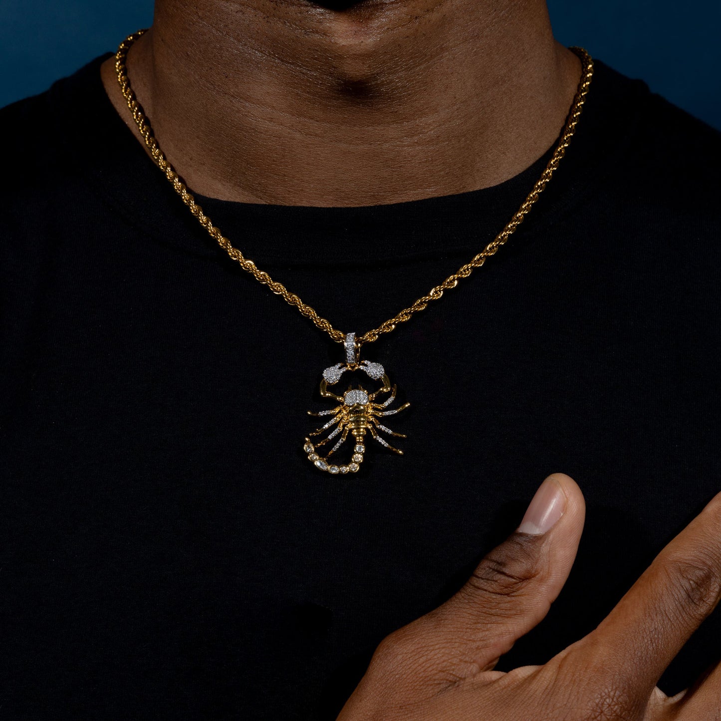 Iced Scorpion Pendant