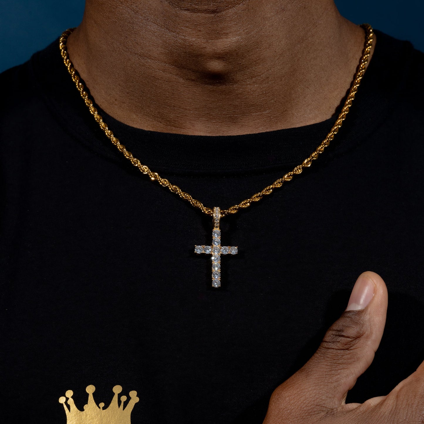 Holy Cross Iced Pendant