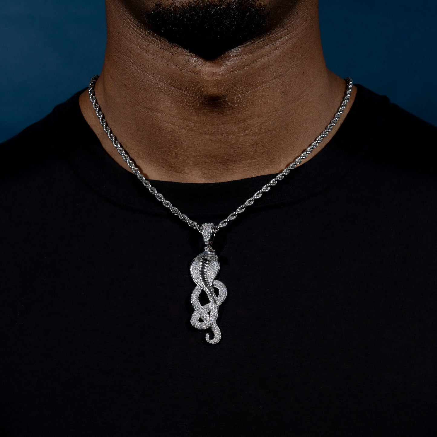 Iced Cobra Pendant