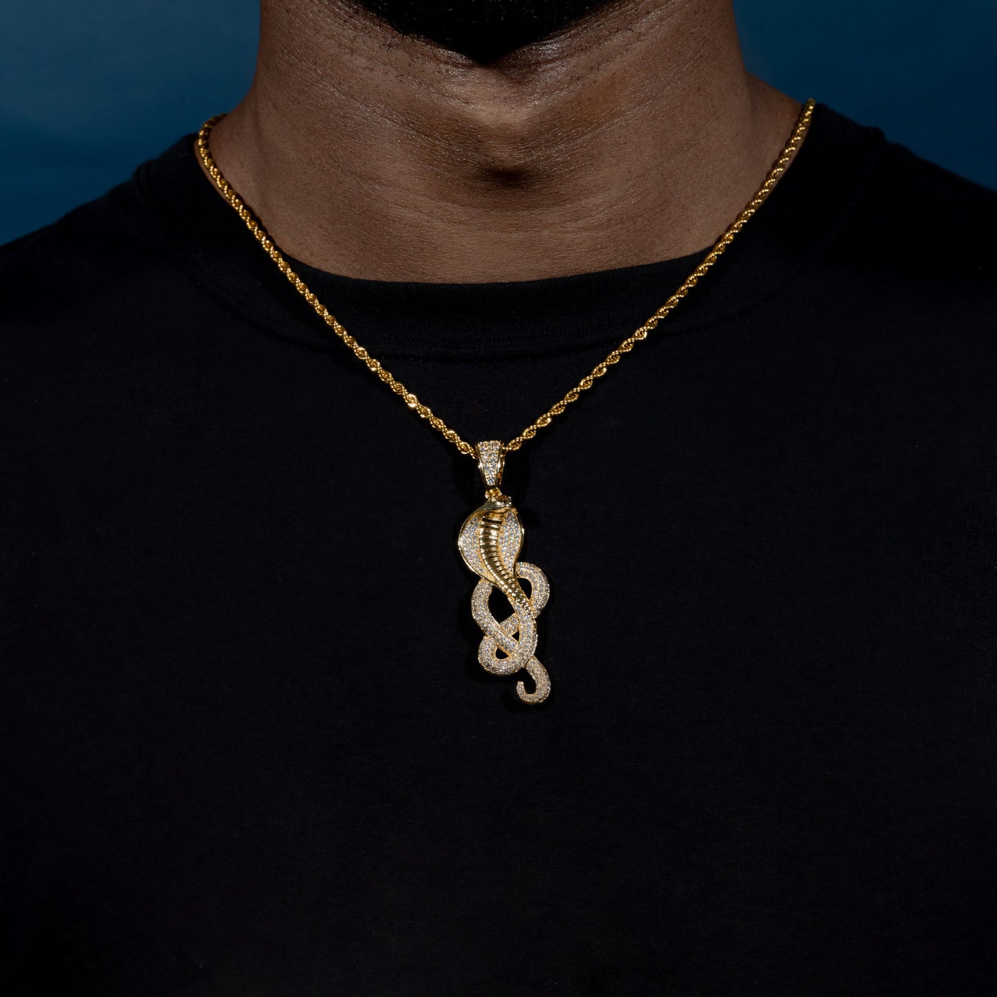 Iced Cobra Pendant