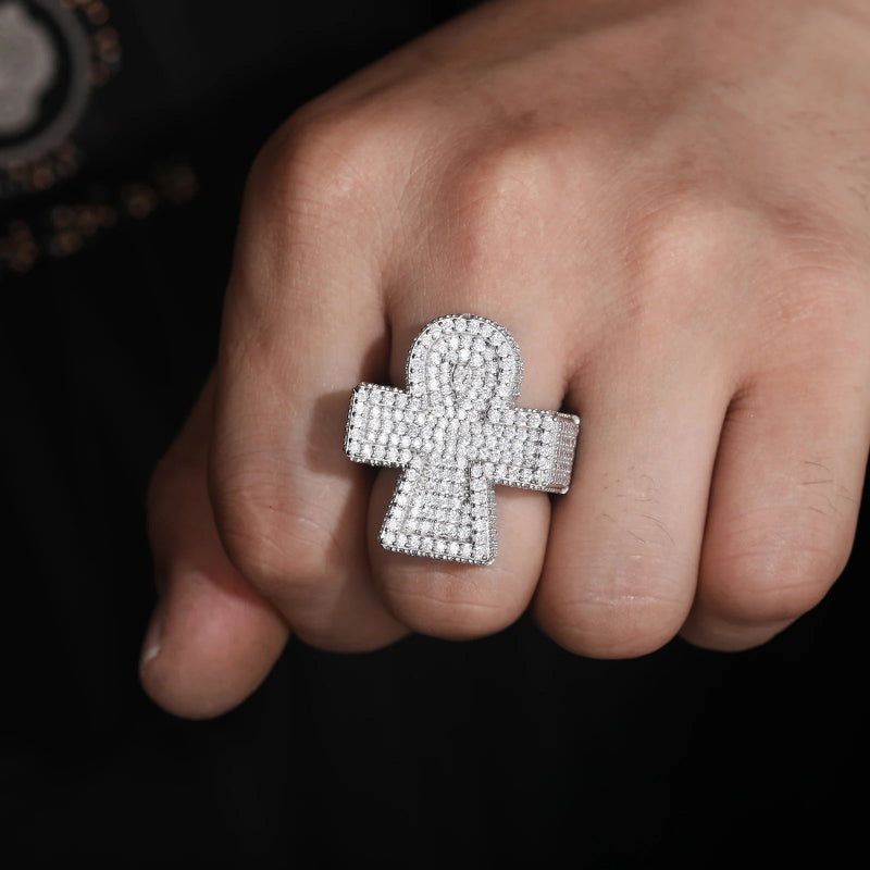 VVS Diamond Icy Crystal Cross Ring
