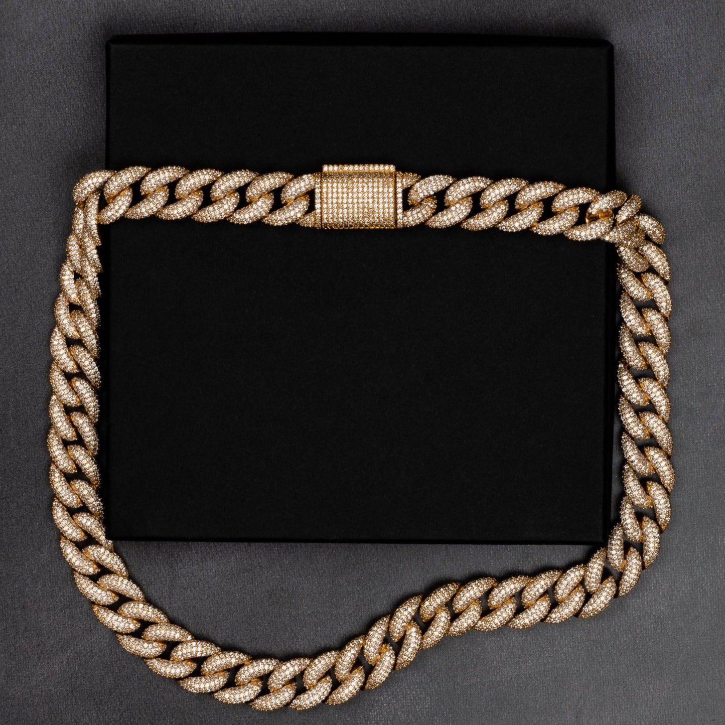 12mm Iced Miami Cuban Chain