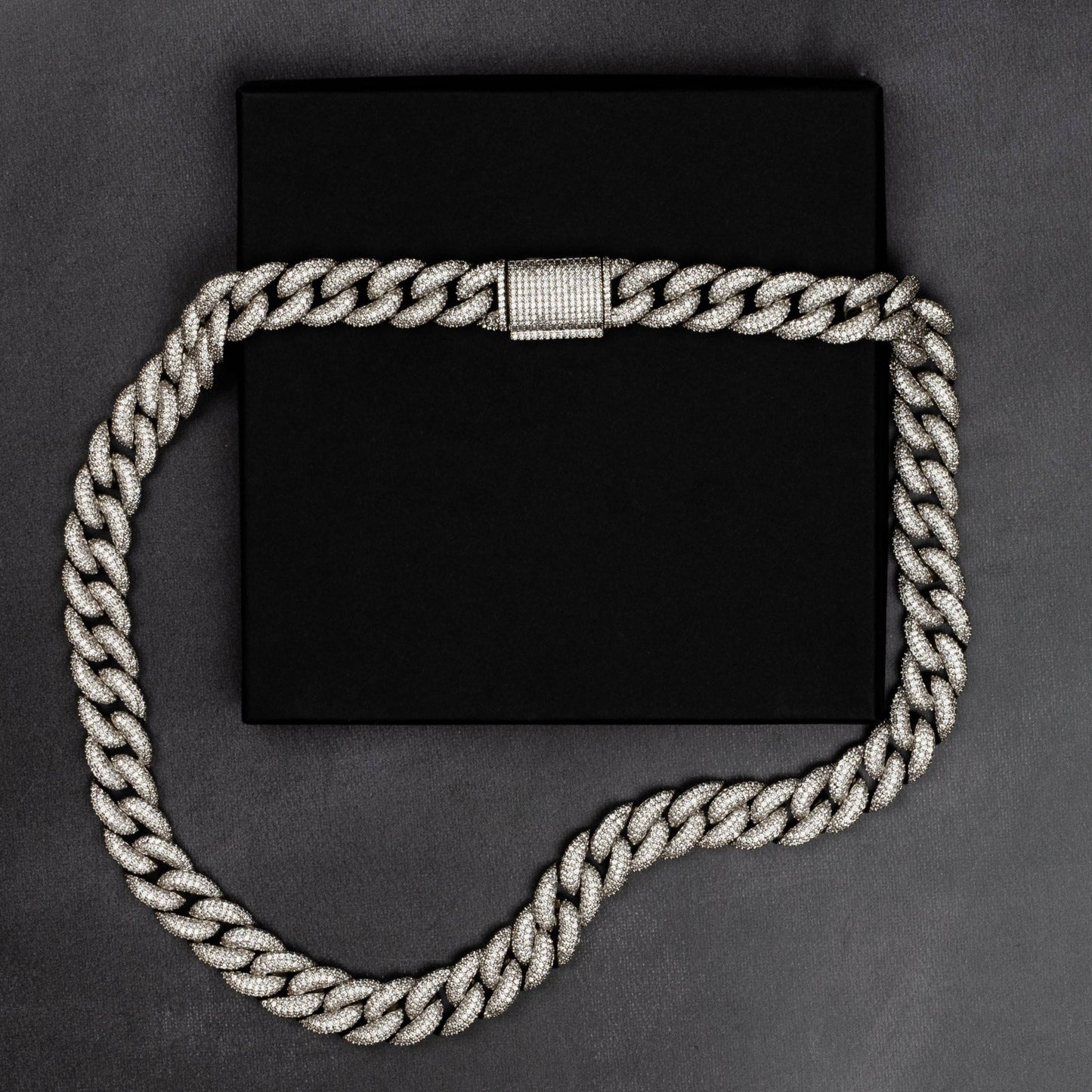 12mm Iced Miami Cuban Chain
