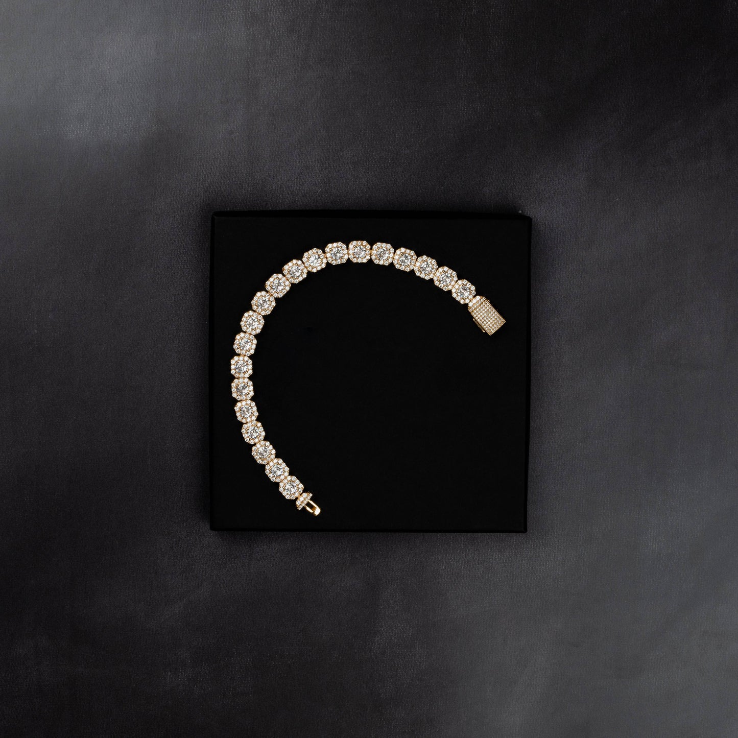 10mm Clustered Tennis Bracelet